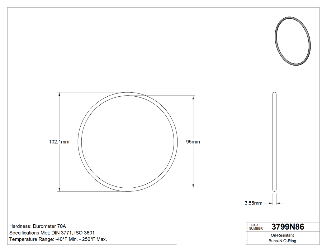 Technical drawing - 3799N86